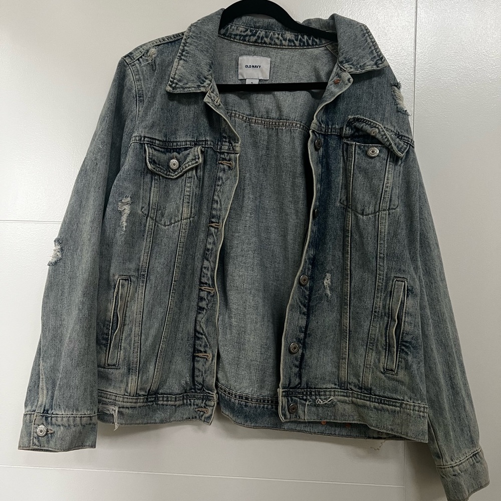 Old Navy Blue Denim Jean Jacket XL